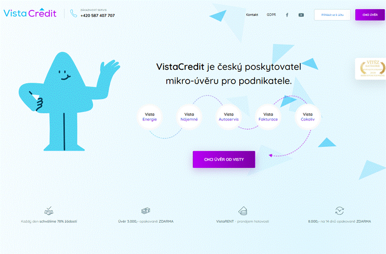 vista credit nabízí půjčky podnikatelům
